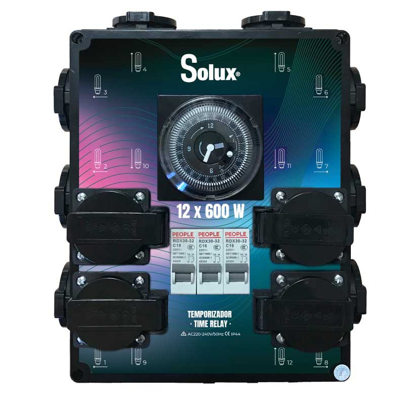 TEMPORIZADOR 12X 600W SOLUX