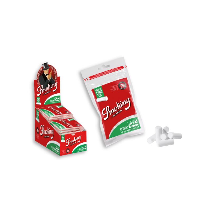 SMOKING FILTRO LONG REGULAR EASY GREEN 100UDS