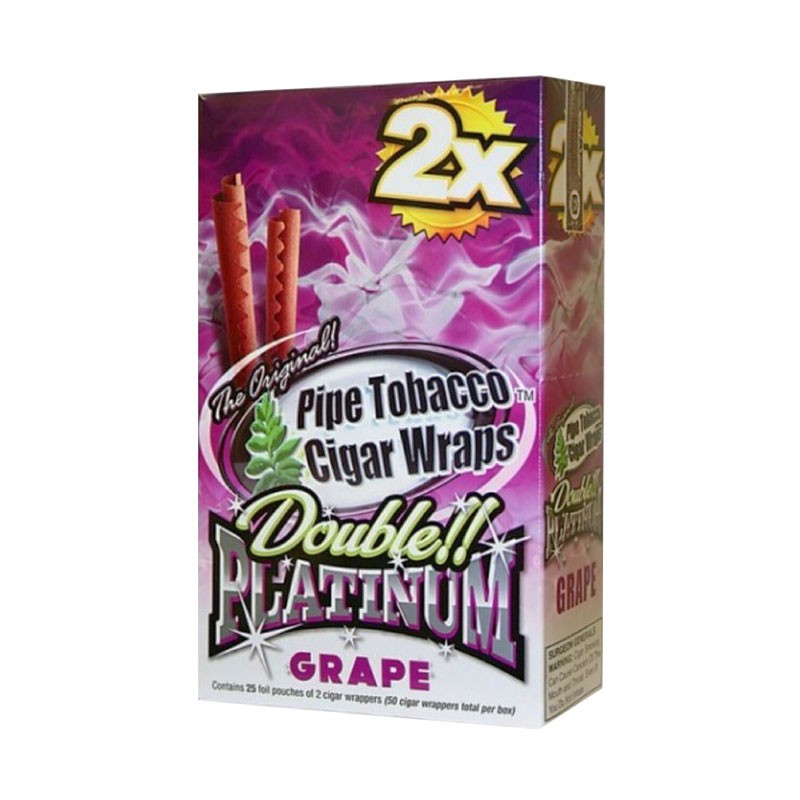 BLUNT WRAP PLATINUM GRAPE 25UDS
