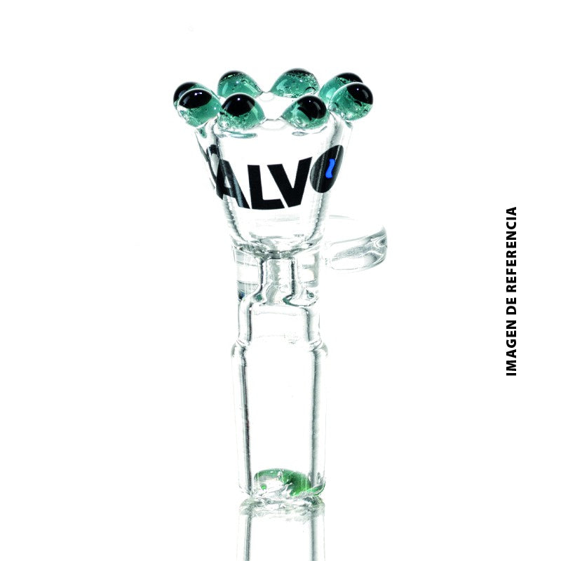 QUEMADOR PERLA 18MM TEAL CALVO GLASS