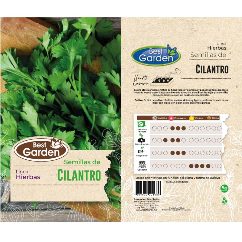 BEST GARDEN SEMILLA CILANTRO 5GRS 5UDS