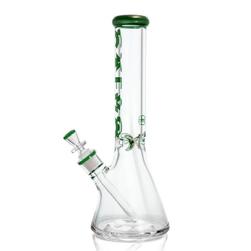 BEAKER 40CM 9MM PREMIUM GREEN CALVO GLASS