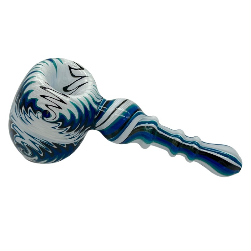 PIPA WIG WAG HAMMER BLUE 12CM CALVO GLASS