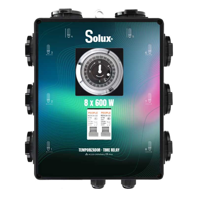 TEMPORIZADOR 8X 600W SOLUX