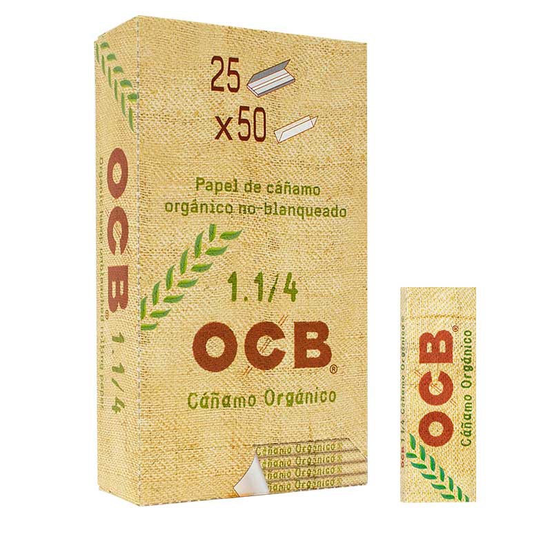 OCB ORGANICO PAPEL DE CANAMO 1 1/4 25UDS