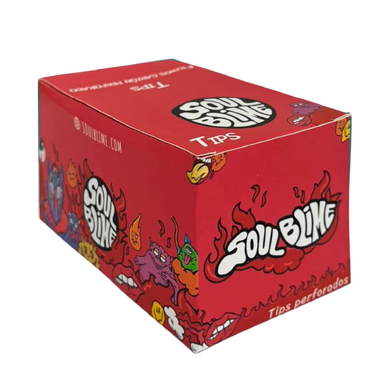 SOULBLIME TIPS FILTRO DE CARTON ROJO 25UDS
