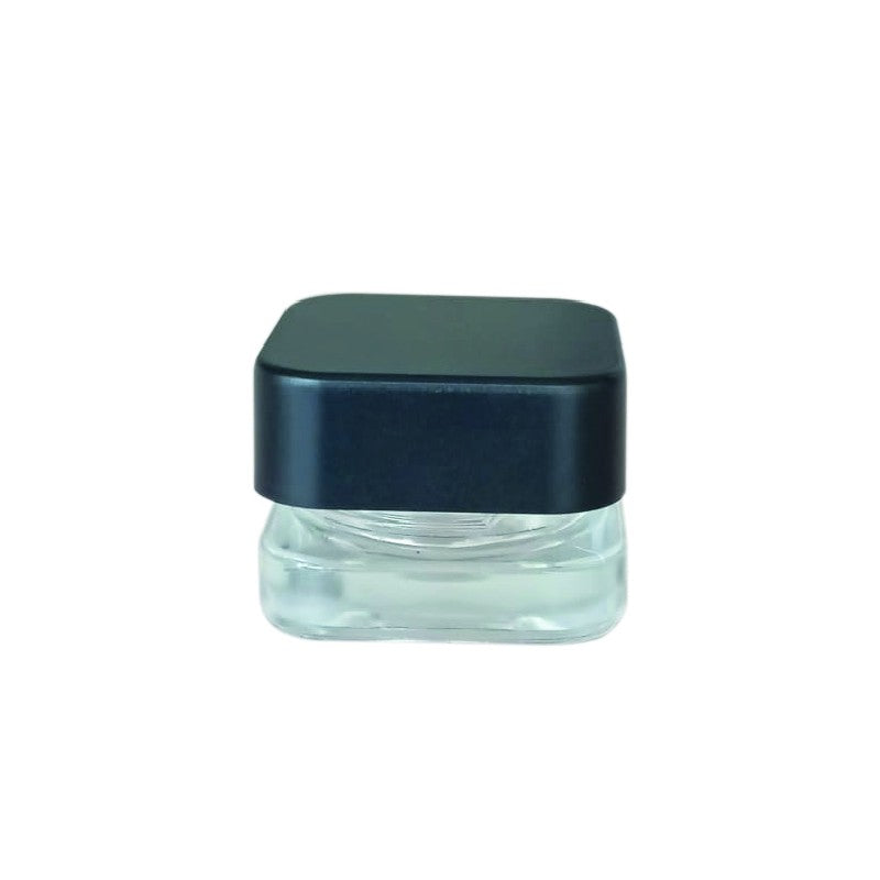 GLASS JAR SQUARE 5ML CLEAR