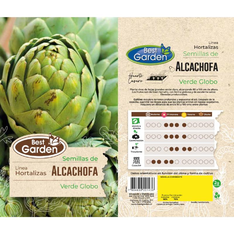 BEST GARDEN SEMILLA ALCACHOFA 2GRS 5UDS