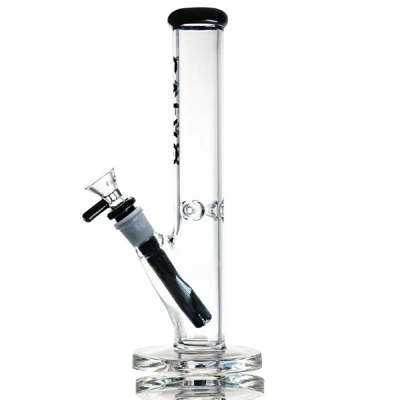 STRAIGHT TUBE LITE 25CM BLACK CALVO GLASS