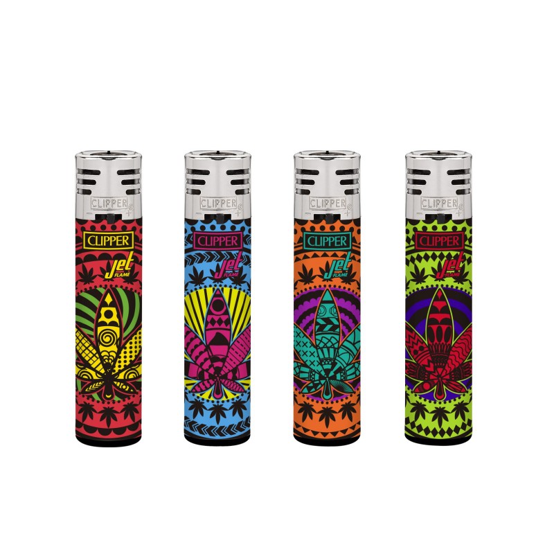 ENCENDEDORES CLIPPER JET MANDA LEAVES 24UDS