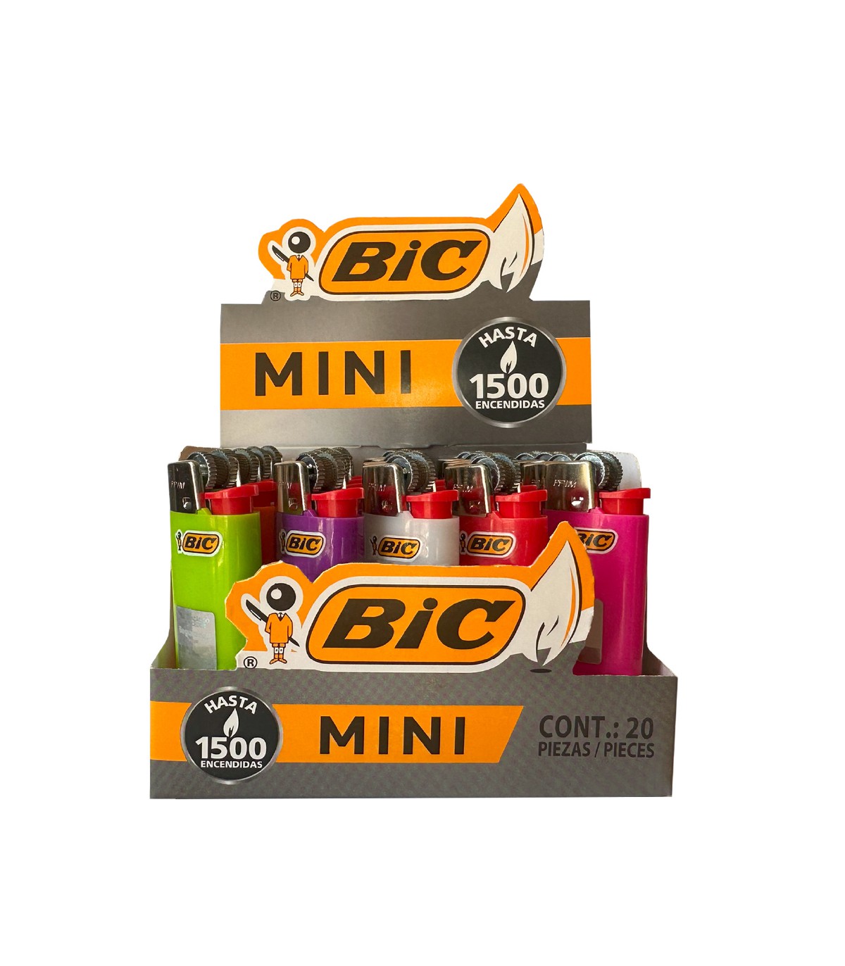 ENCENDEDOR BIC J5 MINI 20UDS