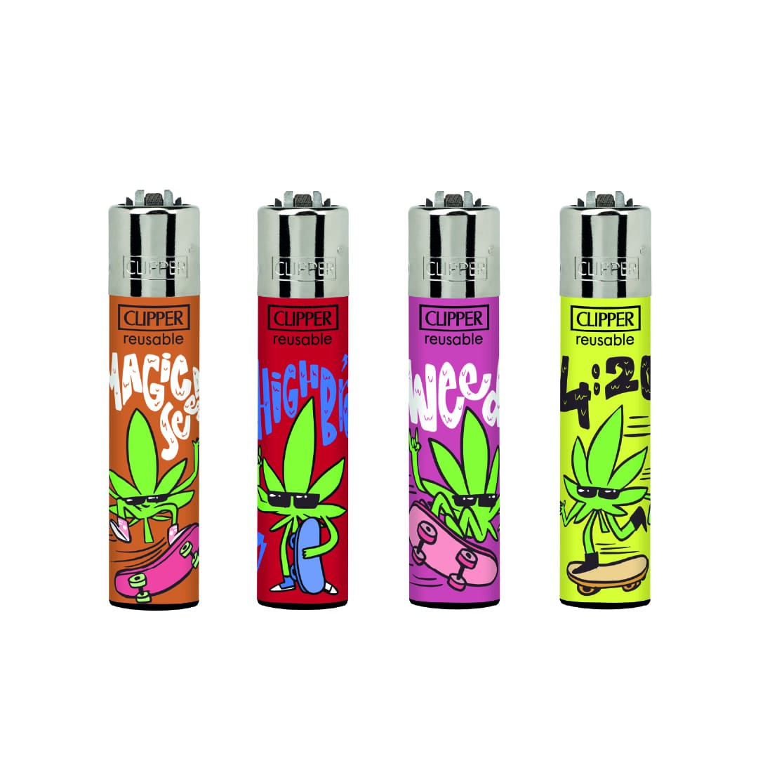 ENCENDEDORES CLIPPER WEED BROS 24UDS