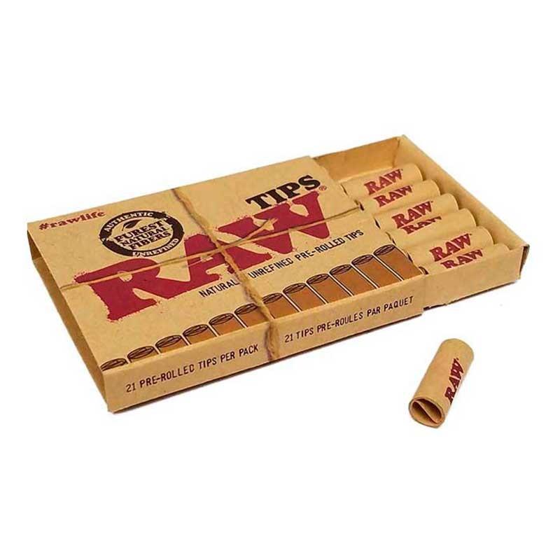 RAW TIPS PREENROLADOS BOQUILLAS 20UDS