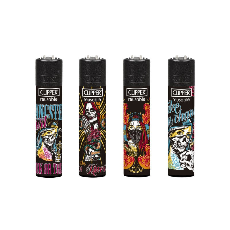 ENCENDEDORES CLIPPER SHE SKULL 24UDS
