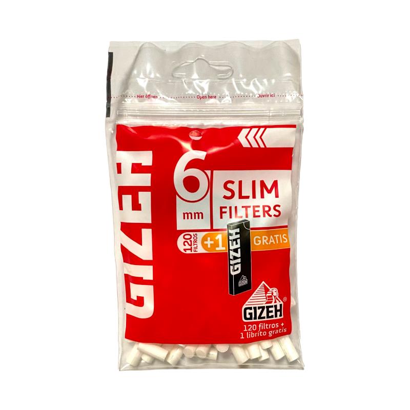GIZEH FILTROS SLIM 120 FIL + PAPEL NEGRO N1 20UDS
