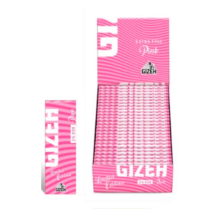 GIZEH PAPEL PINK 1 1/4 25UDS