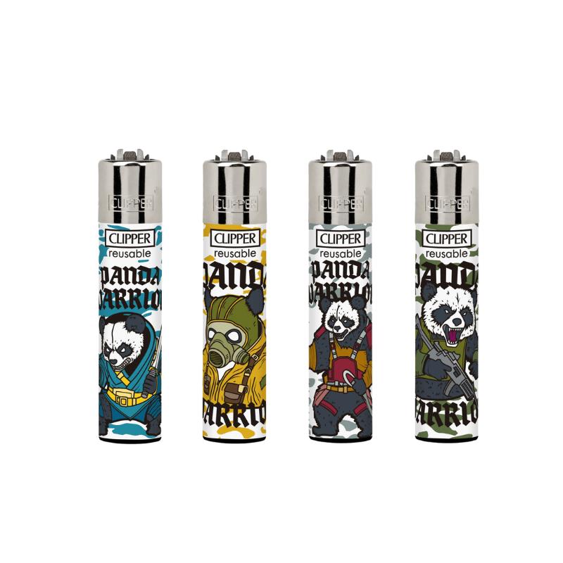 ENCENDEDORES CLIPPER PANDA WARRIOR 24UDS