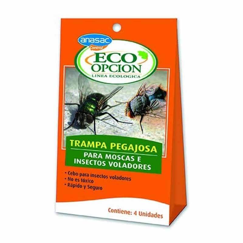 TRAMPA PEGAJOSA INSECTOS VOLADORES ANASAC 4UDS