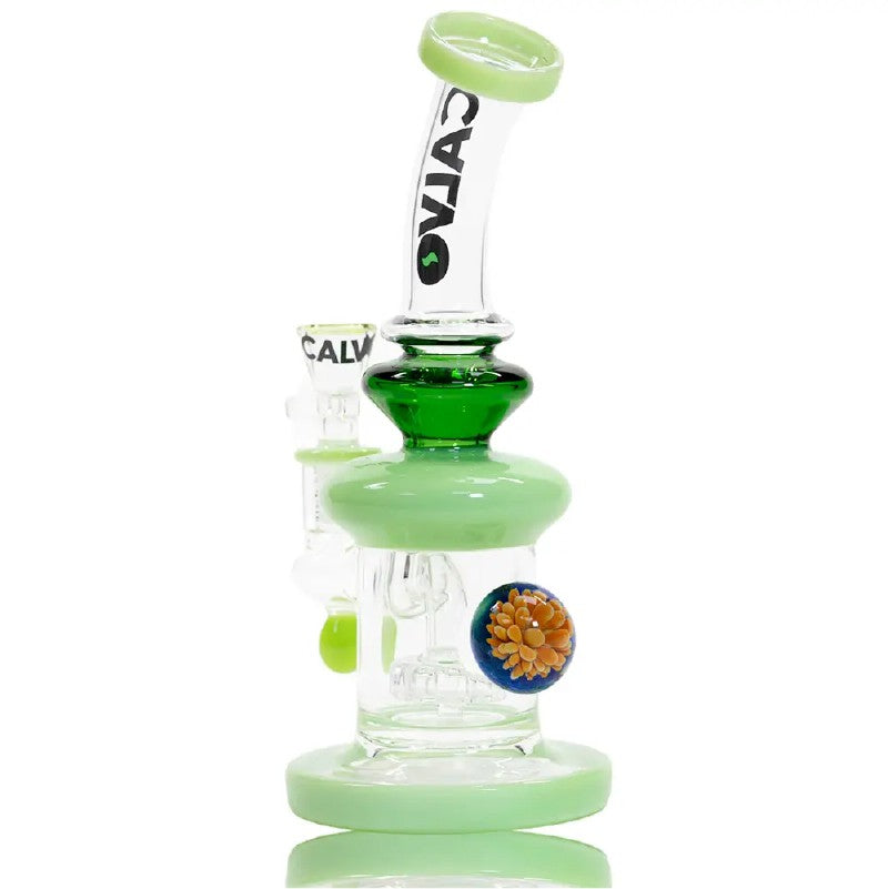 IMPLOSSION DROP RIG GREEN 23CM CALVO GLASS