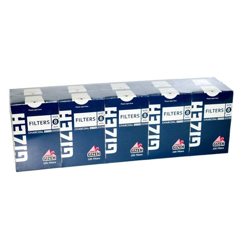 GIZEH FILTROS REGULAR CARBON ACT 100 FILTROS 10UDS