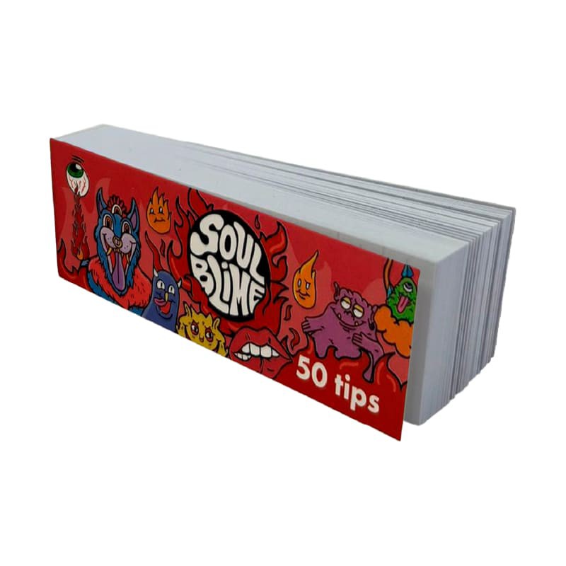 SOULBLIME TIPS FILTRO DE CARTON ROJO 25UDS