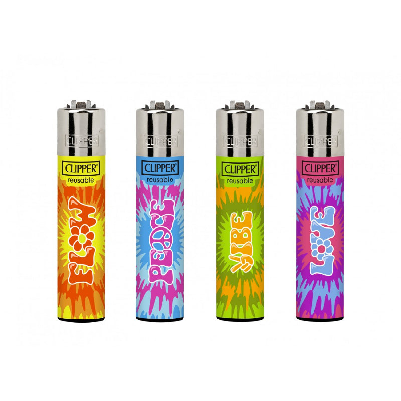 ENCENDEDORES CLIPPER NEW TIE DYE 24UDS