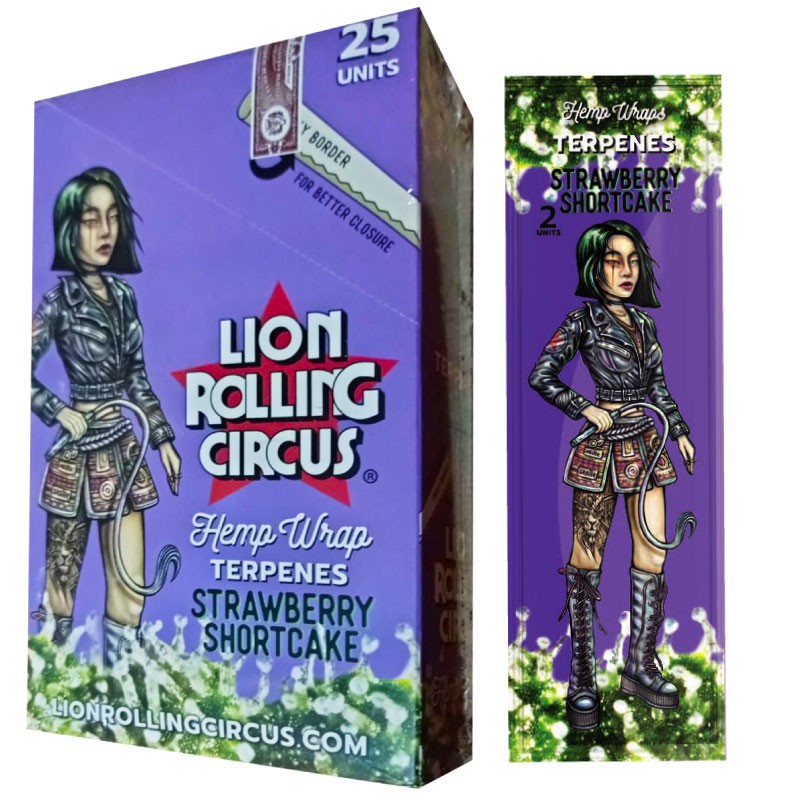 LRC HEMP WRAP TERPENES STRAWBERRY SHORTCAKE 25UD