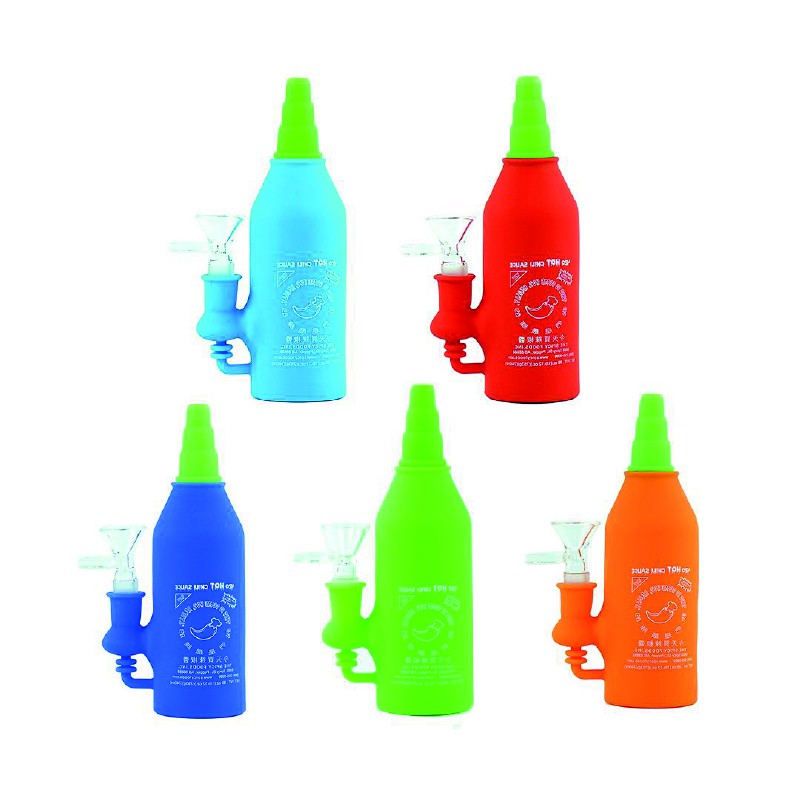 CHILI SILICONE BONG 16.5CM POPPINS LAB