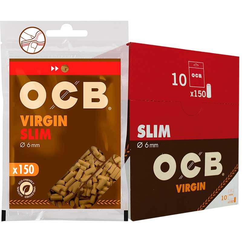 OCB FILTRO VIRGIN SLIM 10UDS