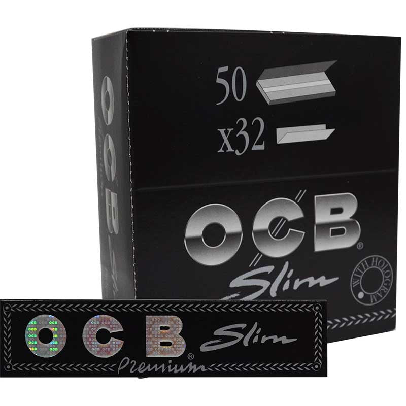 OCB PAPEL PREMIUM NEGRO KING SIZE 50UDS