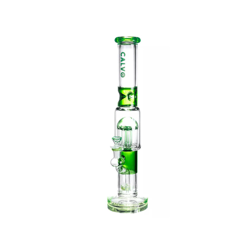 BONG TREE PERC 7MM VERDE CALVO GLASS