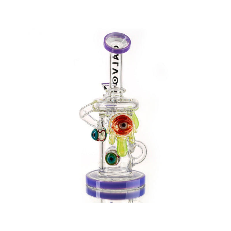 BONG BIG EYE RECYCLER 26CM CALVO GLASS