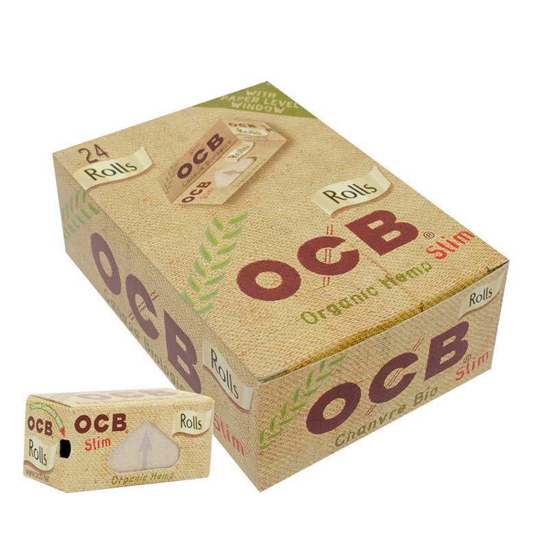 OCB PAPEL CANAMO SLIM ROLLO 24UDS