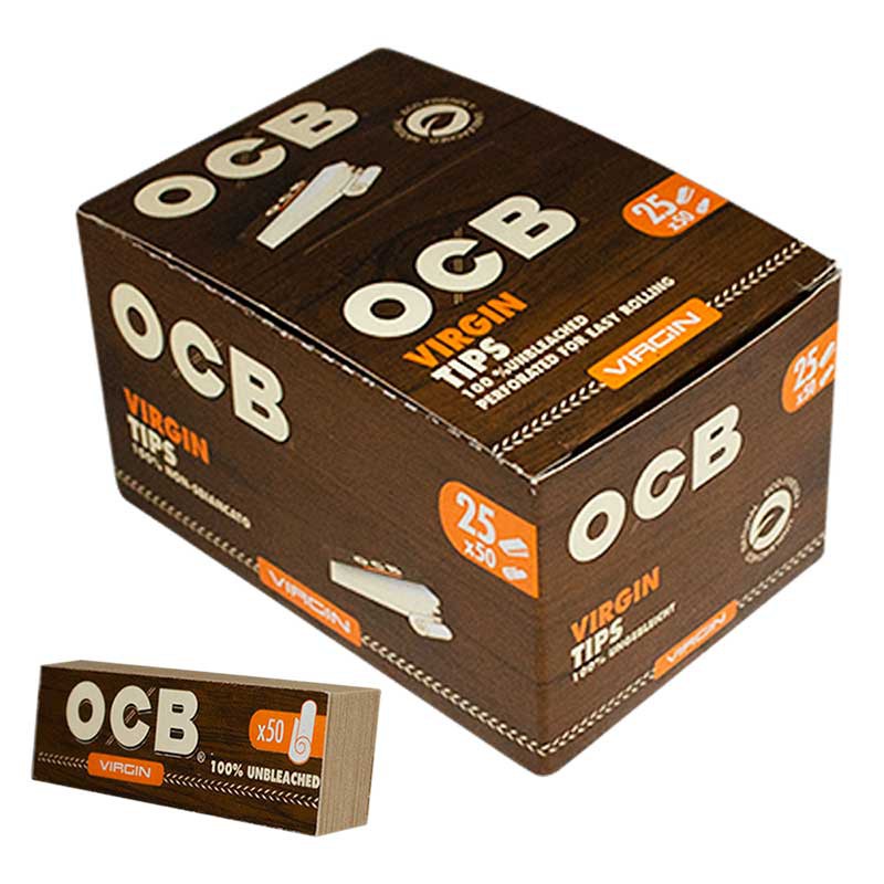 OCB FILTRO CARTON VIRGIN TIPS 25UDS