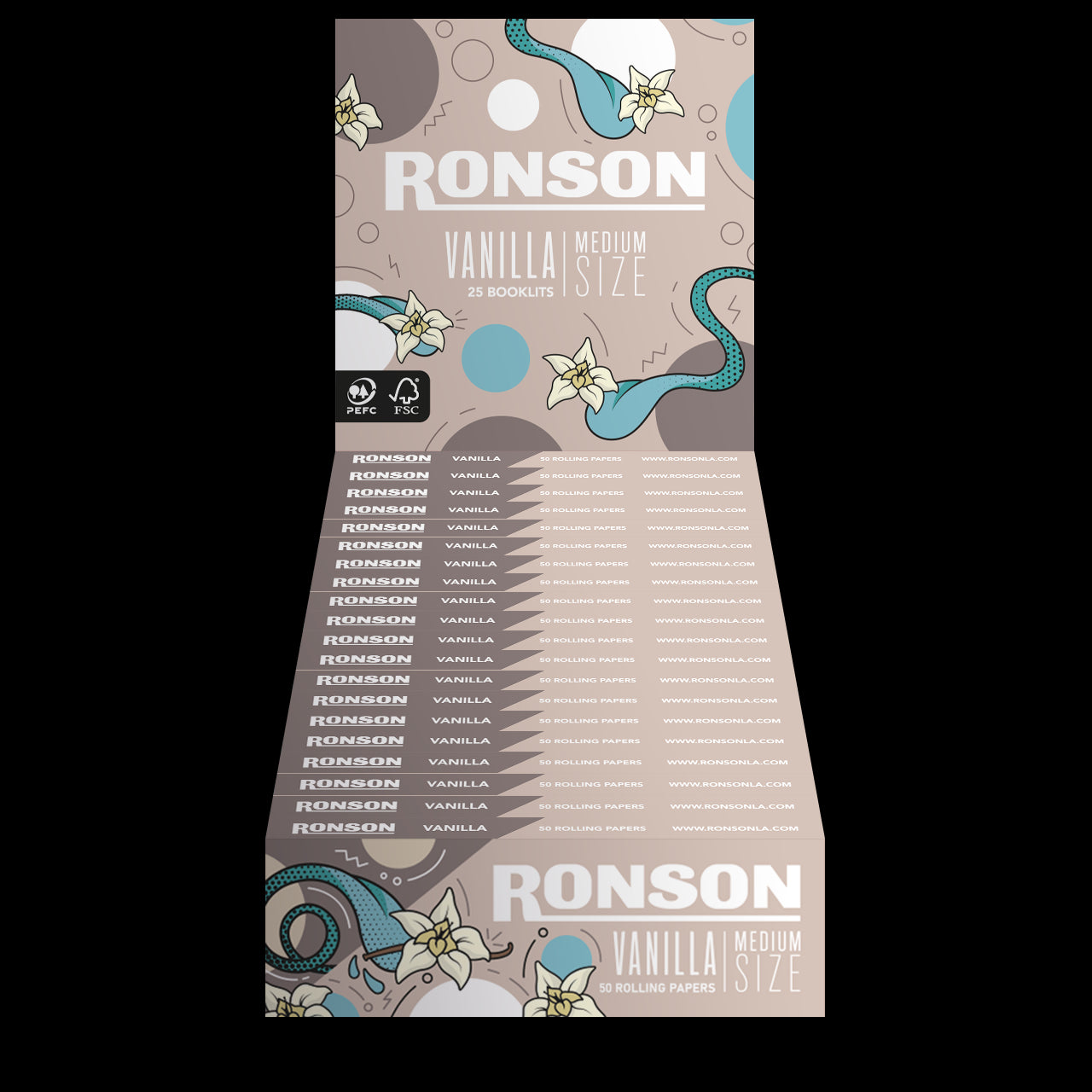 RONSON PAPEL VAINILLA 25UDS