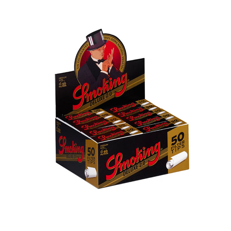 SMOKING FILTROS TIPS DELUXE MEDIUM 50UDS