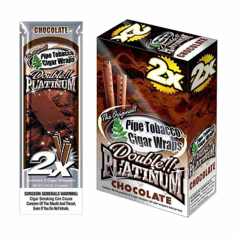 BLUNT WRAP PLATINUM CHOCOLATE 25UDS