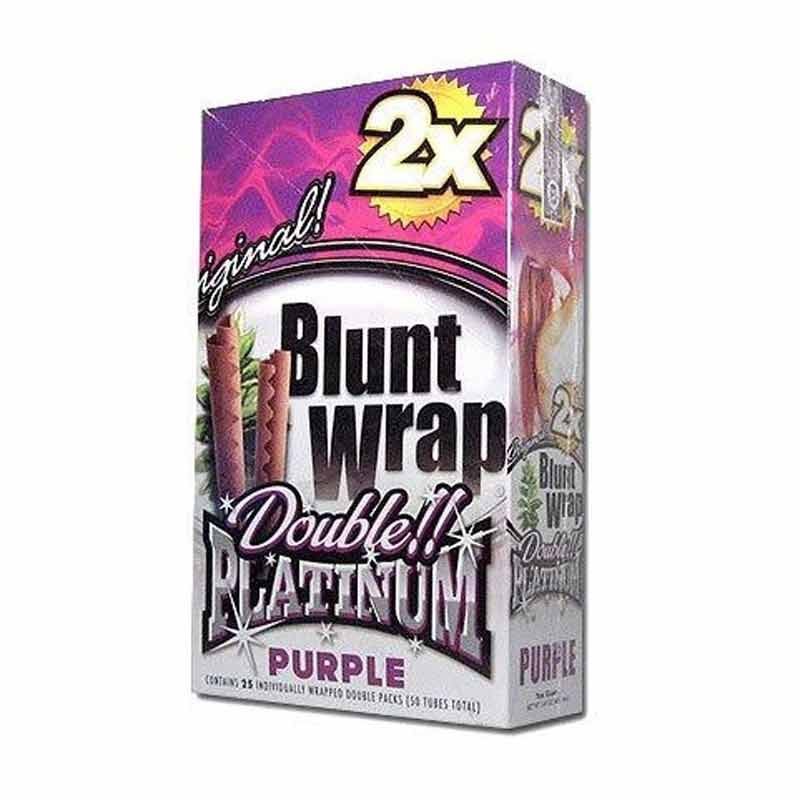 BLUNT WRAP PLATINUM PURPLE 25UDS